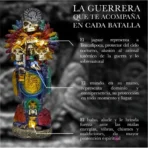 Santa Muerte Azteca Jaguar, corte y poder ancestral 30 cm - Image 6