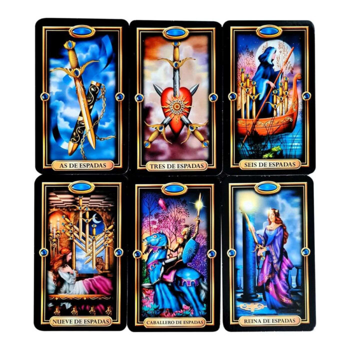 Cartas Tarot Oro Plastificado 78 Cartas + Instructivo Esp - Image 8