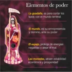 Santa Muerte Rosa 24 cm, amor y armonía espiritual vestida - Image 7