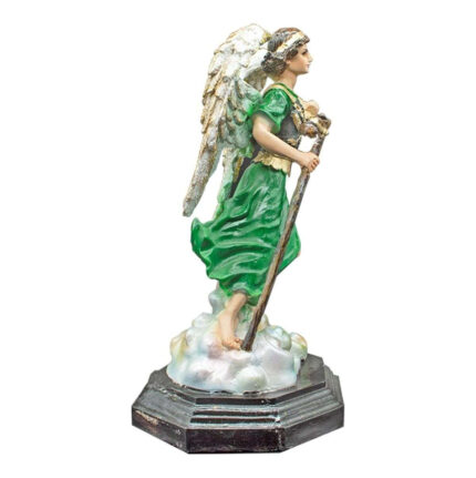 escultura sanadora con ojo de vidrio
