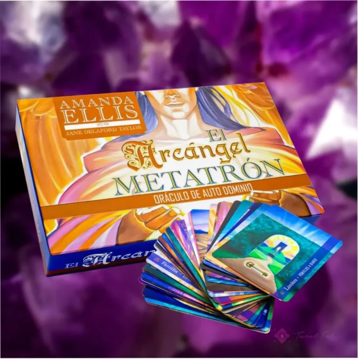 Tarot Oráculo Del Arcángel Metatron 55 Cartas + Libro Fisico - Image 6