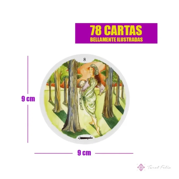 Cartas Tarot Redondo Circulo De La Vida Tarot Hadas Elfos - Image 3