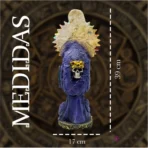 Santa Muerte Azteca Jaguar, corte y poder ancestral 30 cm - Image 3