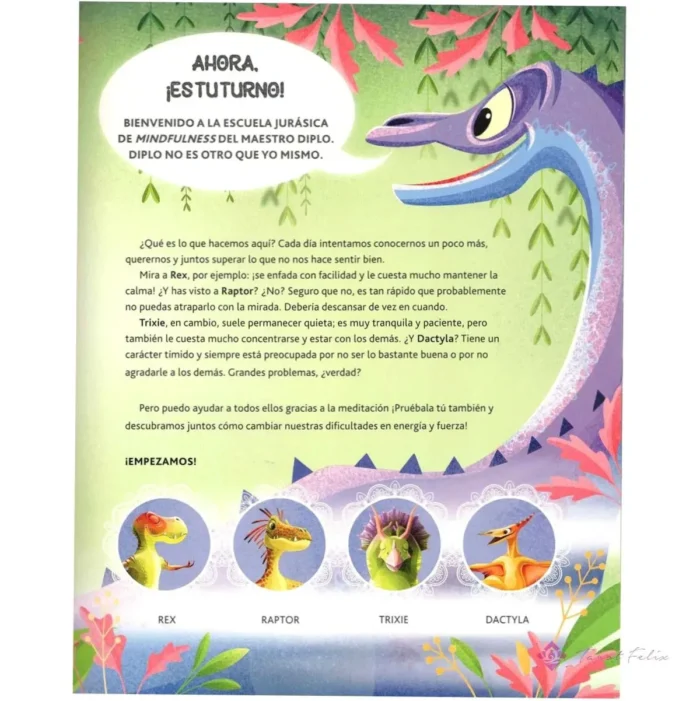 Libro Dino Meditación Yoga Relajación Aprendizaje Para Niños - Image 5