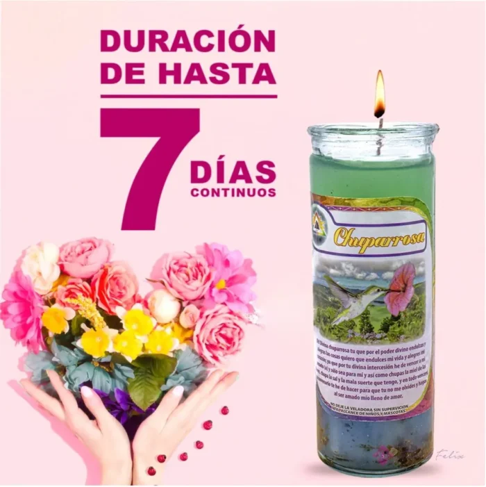 Veladora Gel Chuparrosa, amor, fertilidad y atracción - Image 5