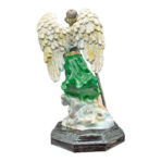 Arcángel Rafael 35 cm, escultura sanadora con ojo de vidrio - Image 4