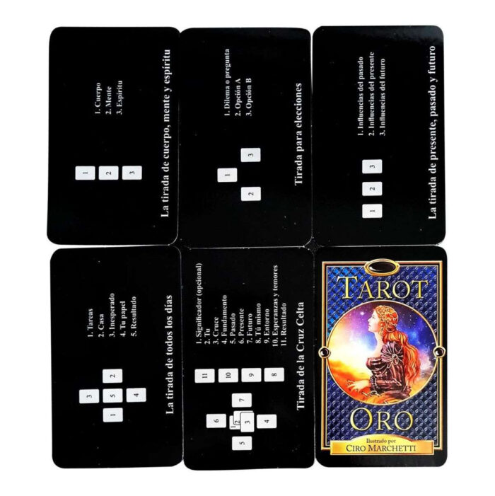 Cartas Tarot Oro Plastificado 78 Cartas + Instructivo Esp - Image 6