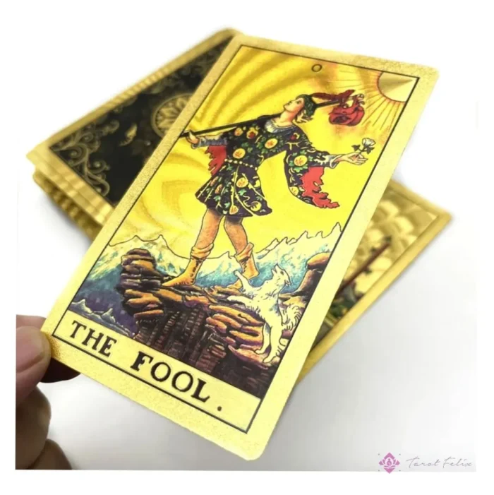 Cartas Tarot Rider Pvc Dorado Premium Elegantes Y Resistente - Image 3