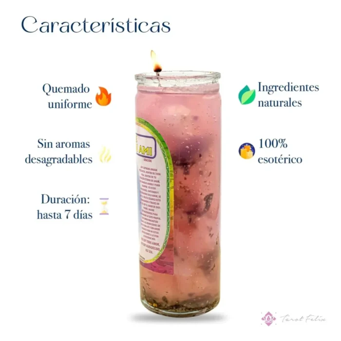 Veladora Gel Amarre Amor, dominio y unión sentimental - Image 3
