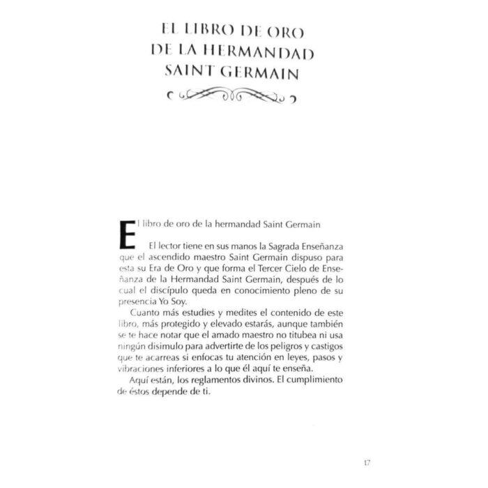 Libro De Oro Saint Germain - Metafísica Y Sabiduría Espiritu - Image 5