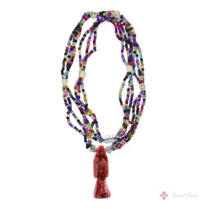 Mazo Santa Muerte Roja