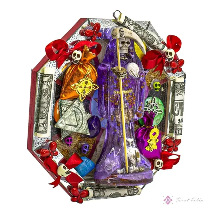 Semillero Santa Muerte Morada, protección e intuición ritual - Image 3