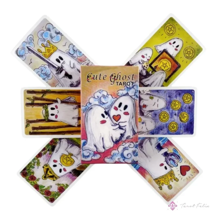 Cartas Tarot Rider De Fantasmitas Cute Ghost + Guía Pdf - Image 3