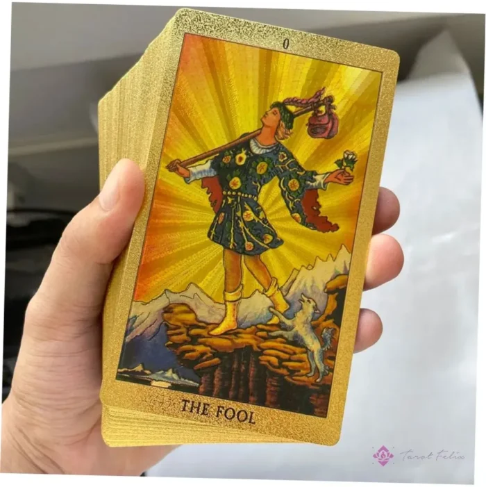 Cartas Tarot Rider Pvc Dorado Premium Elegantes Y Resistente - Image 7