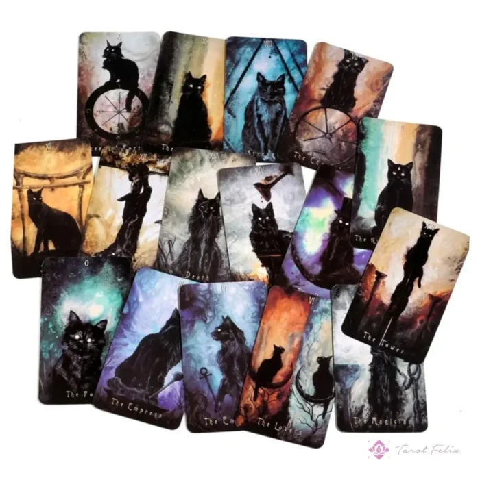 Tarot Haunted Cat Gato Embrujado Oscuro 78 Cartas +Guia - Image 8