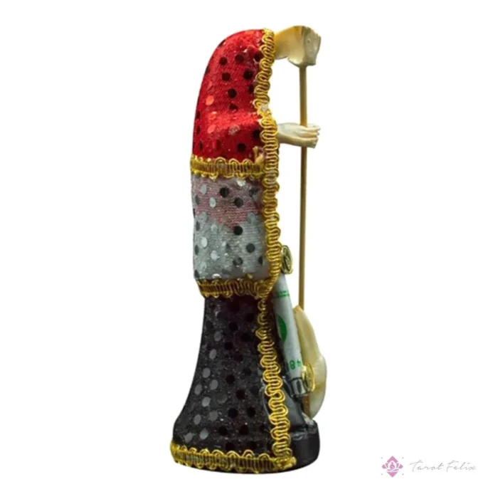 Santa Muerte 3 Virtudes 30 Cm Vestida Curada + Biblia - Image 4