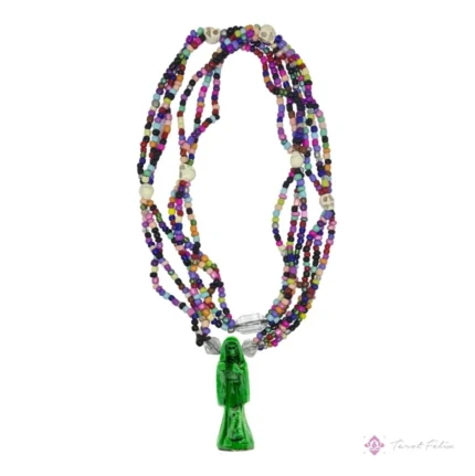 Mazo Personal Santa Muerte Verde Justicia Litigio Curado