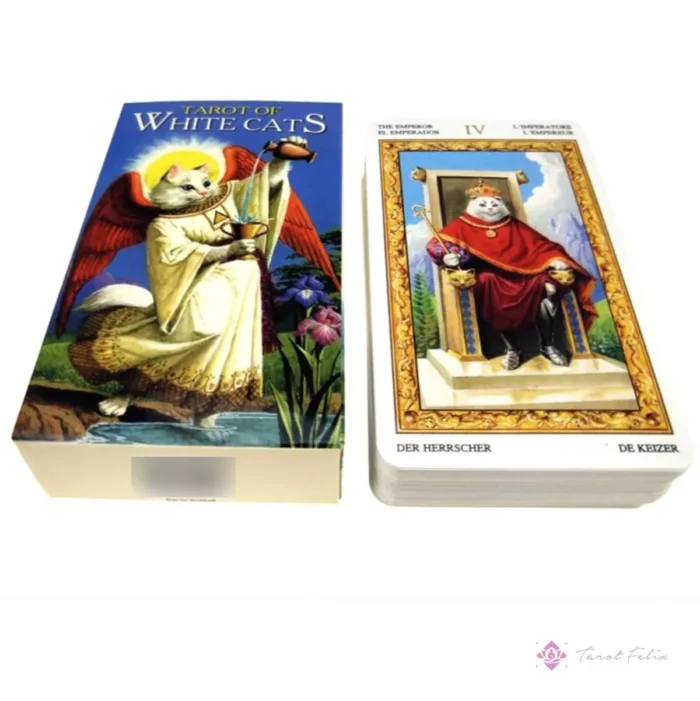 Tarot Gatos Blancos Español Ebook 78 Cartas Adivinación - Image 4