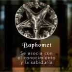 Dije Baphomet acero inoxidable cromado, Dominio Éxito Poder - Image 3