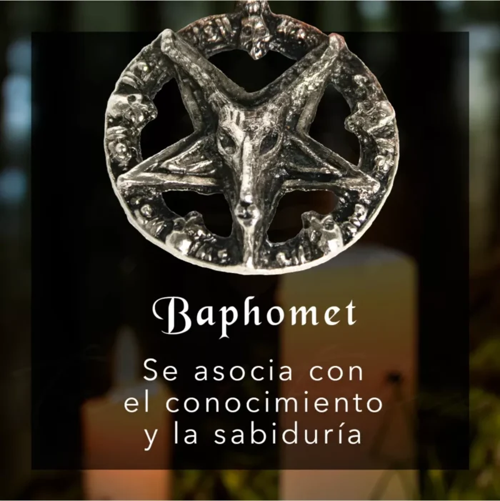 Dije Baphomet acero inoxidable cromado, Dominio Éxito Poder - Image 3