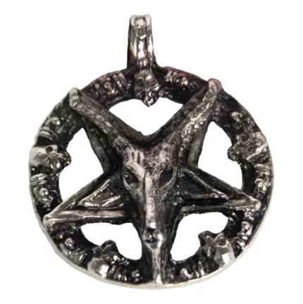 Dije Baphomet acero inoxidable cromado