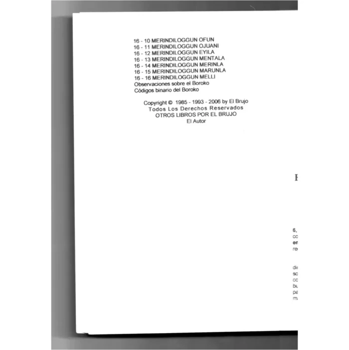El Secreto del Poder, Tratado del Boroko Sarabandero - Image 10