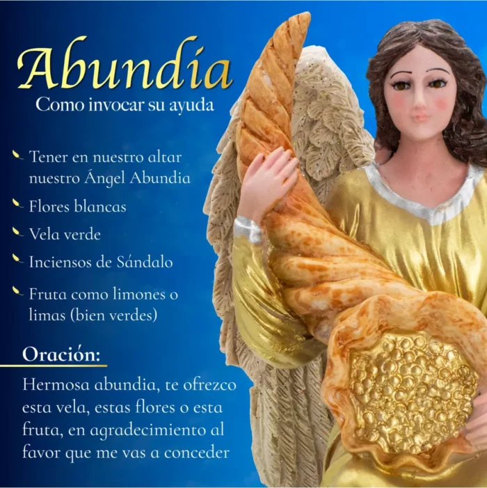Figura Abundia Ángel De La Abundancia, Fortuna Y Éxito - Image 4