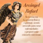Figura Arcángel Rafael Metálico Sanación Ojo De Vidrio - Image 2