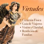 Figura Arcángel Rafael Metálico Sanación Ojo De Vidrio - Image 8