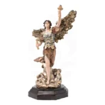 Figura Arcángel Uriel Metálico Paz Interior Ojo De Vidrio