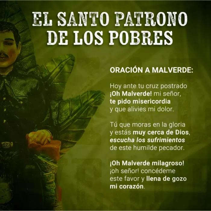 Jesús Malverde Camisa Negra 30 cm, figura curada de protección poderosa - Image 7