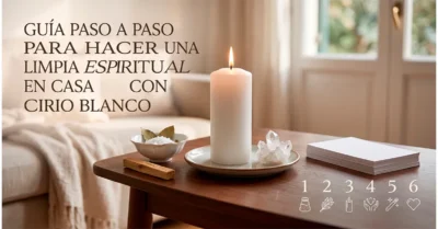 Guía paso a paso para hacer una limpia espiritual en casa con Cirio Blanco