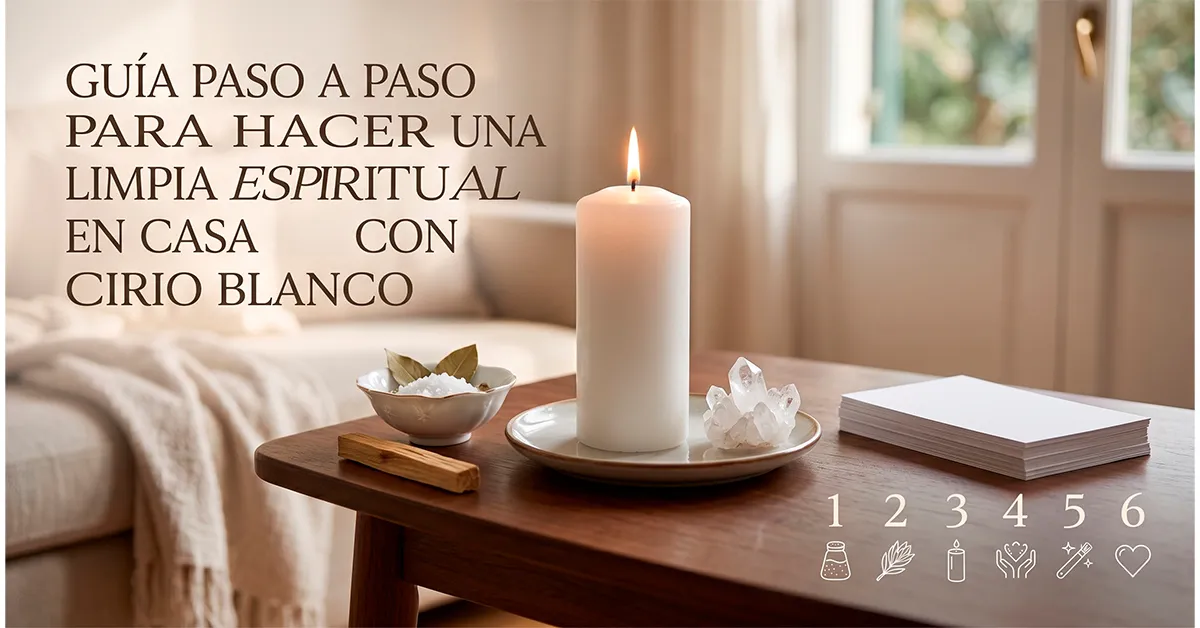Guía paso a paso para hacer una limpia espiritual en casa con Cirio Blanco