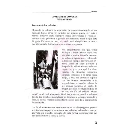tratados sagrados y guía espiritual de santería
