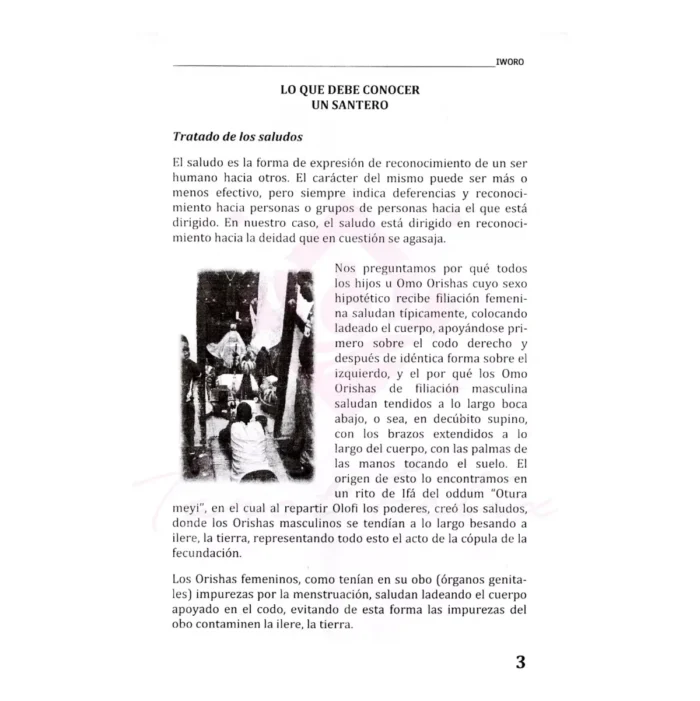 tratados sagrados y guía espiritual de santería