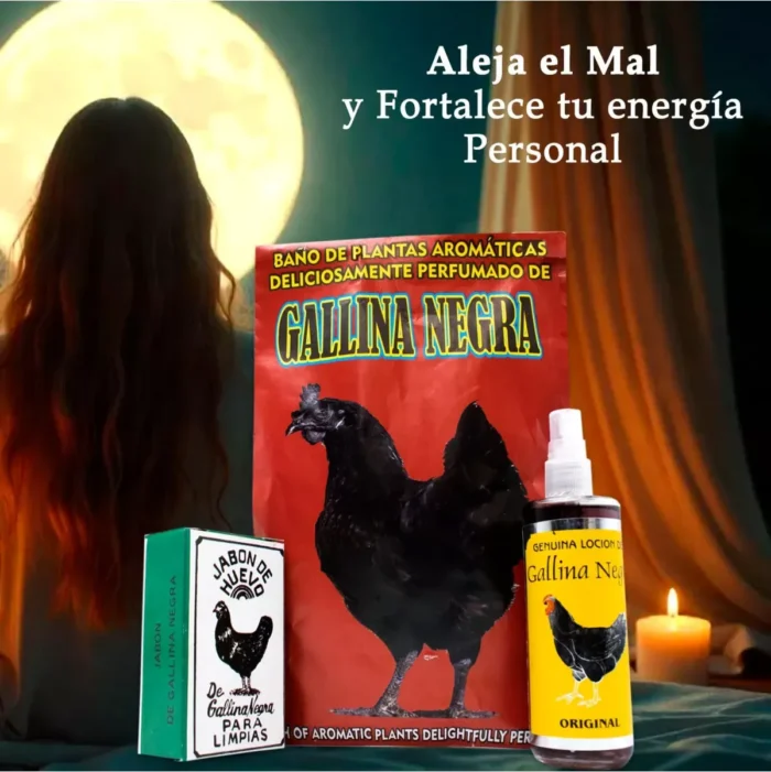 Kit Gallina Negra, limpieza energética fuerte, protección y defensa ritual - Image 6