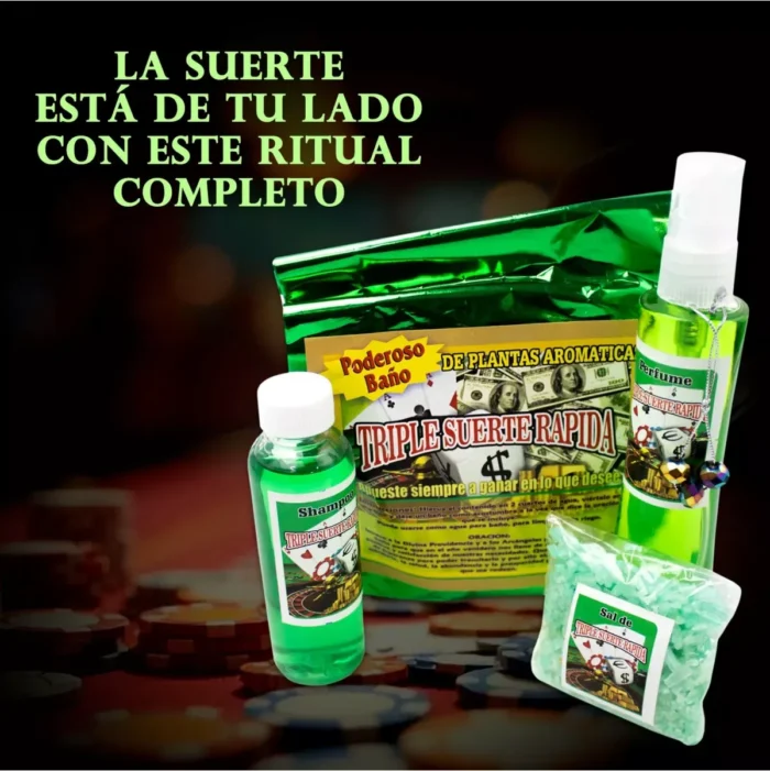 Kit Triple Suerte Rápida Ritualizado, dinero y prosperidad activa - Image 6