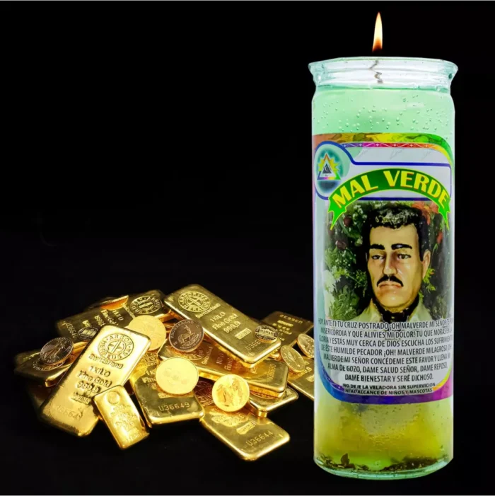 La Veladora Gel Malverde El Ángel De Los Pobres - Image 9