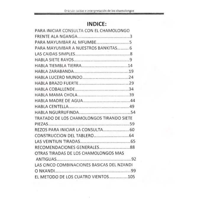 Oráculo Chamalongos Nganga Mayombe, Interpretación Espiritual - Image 3