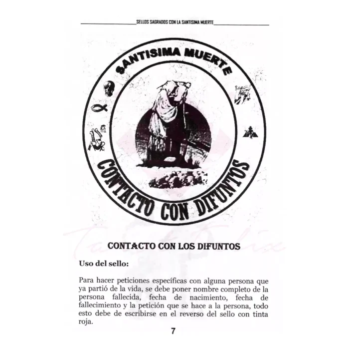 Libro Siete Sellos Sagrados De La Santa Muerte - Image 2