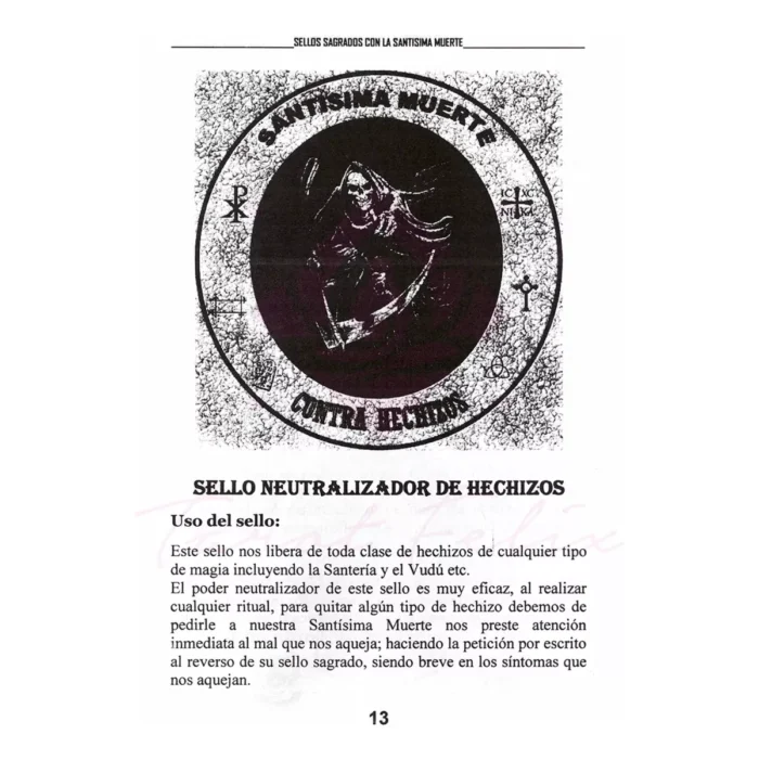 Libro Siete Sellos Sagrados De La Santa Muerte - Image 3
