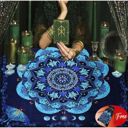 mandala sagrado con lunas para intuición y equilibrio