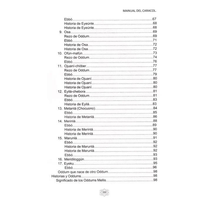 Manual del Caracol Diloggún, Significado Oddum Ifá - Image 4