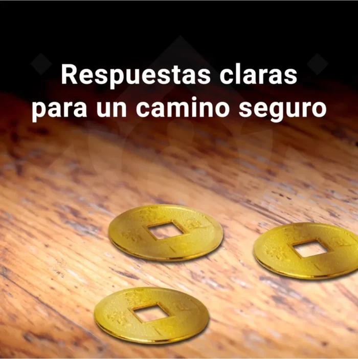 Monedas I Ching chinas de bronce, 3 piezas para ritual de fortuna - Image 6