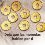 Monedas I Ching chinas de bronce, 9 piezas para suerte y fortuna - Image 4