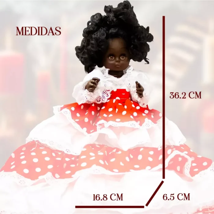 Muñeca Gitana Santería Y Palería Protección Energética 36cm - Image 3