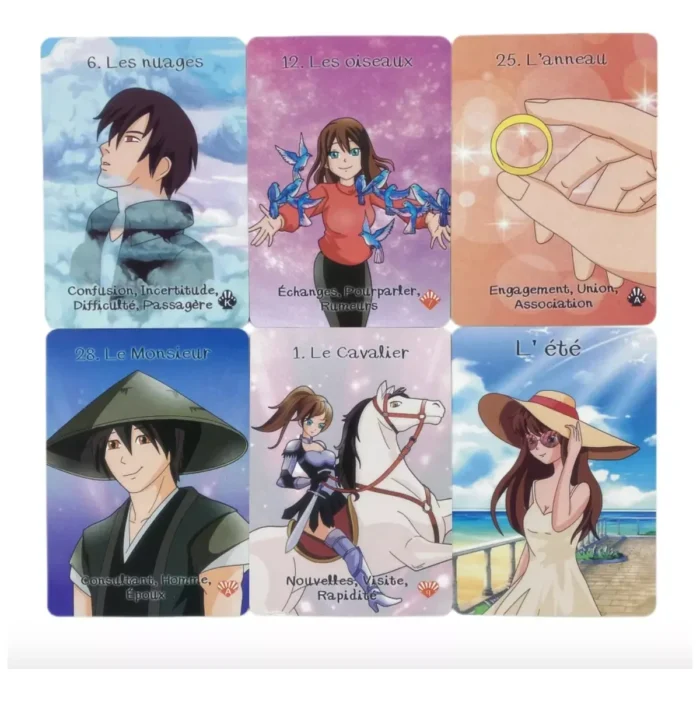 Oráculo Lenormand Japón 36 cartas, sabiduría simbólica y e-book guía - Image 3