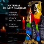 Santa Muerte Suprema 30 cm, sentada con 7 Potencias curada - Image 6
