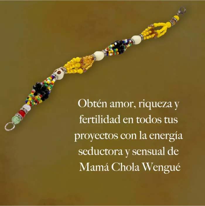 Pulsera 6 hilos Oshun Muerto, Mama Chola Wengue ritual - Image 3