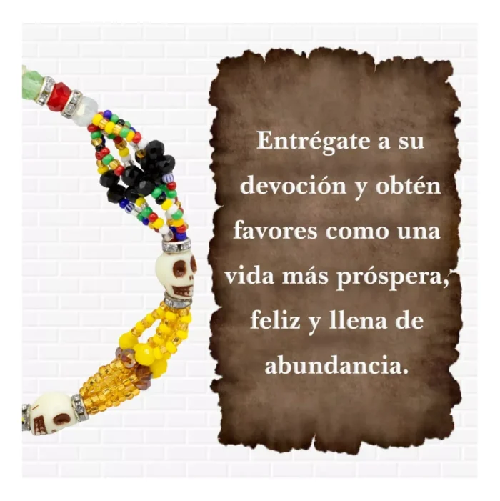 Pulsera 6 hilos Oshun Muerto, Mama Chola Wengue ritual - Image 4